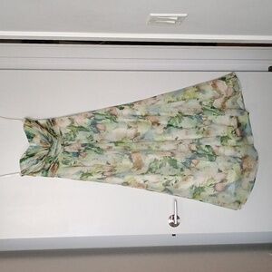 Floral Strapless Maxi Dress Sz 0